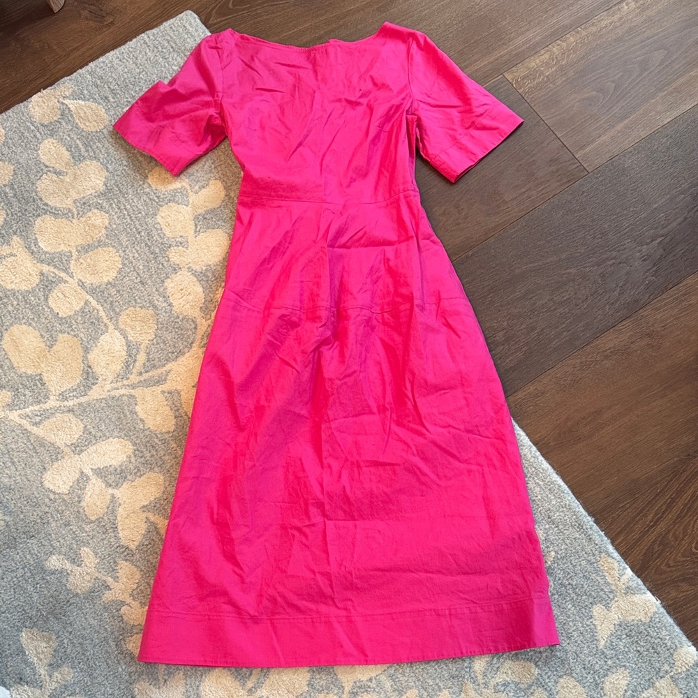 COS Bright Pink Long Sleeve Dress